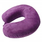 VIAGGI Eggplant U Shaped Memory Foam Travel Neck and Neck Pain Relief Comfortable Super Soft Orthopedic Cervical Pillows